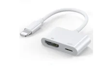 Produktbild för SiGN Lightning till HDMI Adapter - 5V - 1A - Vit