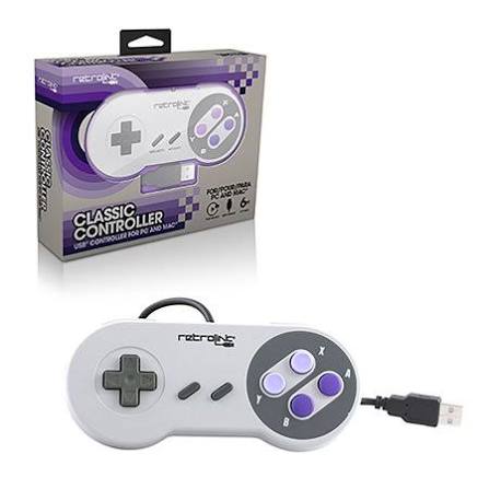 Produktbild för Retrolink SNES Classic Controller USB - Nyskick!
