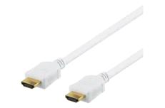 Produktbild för Deltaco HDMI-kabel - ha-ha - 5 meter - Vit - 4K