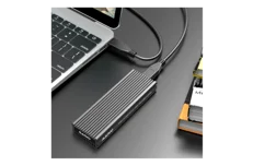 Produktbild för Deltaco Externt M.2 SSD kabinett - NVMe - USB-C - Svart