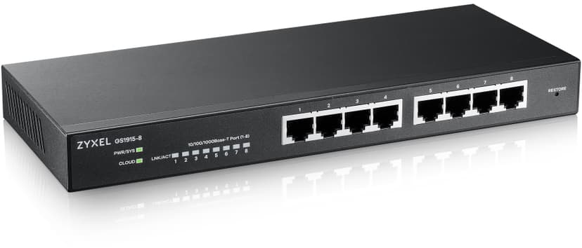 Produktbild för Zyxel GS1915-8 - Smart Managed Switch - 8 portar - Gigabit