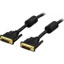 Produktbild för Deltaco DVI Monitorkabel dual link - DVI-D - 2m - Svart