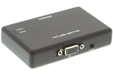 Produktbild för Deltaco signalomvandlare från VGA och ljud till HDMI v1.3, 1080p, svart