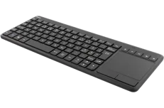 Produktbild för Deltaco Trådlöst mini tangentbord med touchpad - Nordisk - USB - Svart