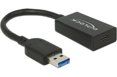 Produktbild för DeLock USB 3.1 Typ-A till USB-C adapter 15cm - Svart