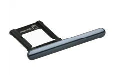 Produktbild för Sony Xperia XZ Premium - MicroSD / sim hållare med cover - Svart