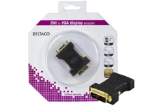 Produktbild för Deltaco DVI-adapter DVI-A hane till VGA hona