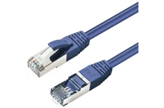 Produktbild för MicroConnect CAT6A S/FTP Nätverkskabel - 1m - Blå