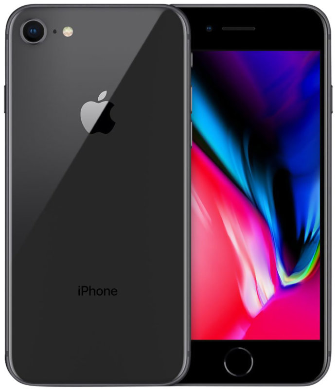 Produktbild för Apple Iphone 8 - 64GB - Black - Grade B