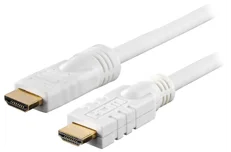 Produktbild för Deltaco HDMI-kabel - Aktiv - ha-ha - 4K - 10m - Vit