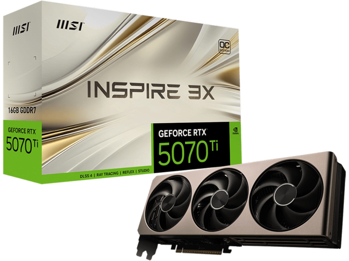 Produktbild för MSI GeForce RTX 5070 Ti INSPIRE 3X OC