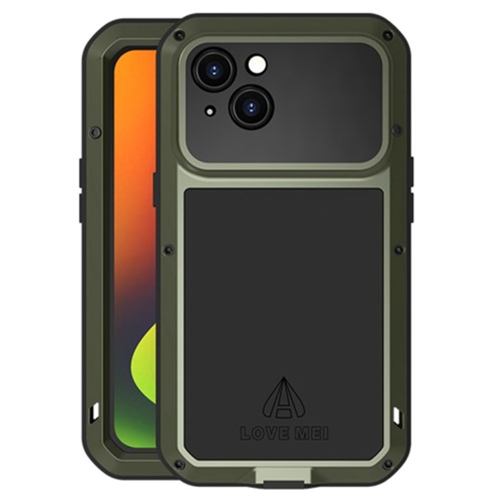 Produktbild för LOVE MEI Shockproof case för iPhone 14 - Grön