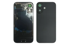 Produktbild för Apple iPhone 16 - Baksidebyte - Svart (Glaset)