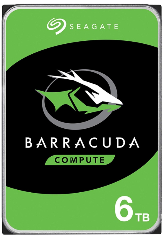 Produktbild för Seagate BarraCuda Desktop - 6TB - 256MB - 5400RPM - Renoverad