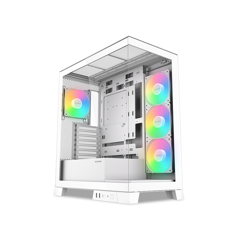 Produktbild för Sama V50 ATX Mid-tower Case - Vit