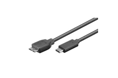 Produktbild för USB-kabel Typ-C till micro USB 3.0 - 1m