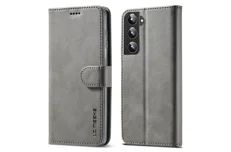 Produktbild för LC.IMEEKE Plånboksfodral för Samsung Galaxy S22 - Gray