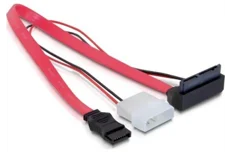 Produktbild för DeLock Micro SATA adapter, SATA & ström till mSATA ho (7+7+2-pin)
