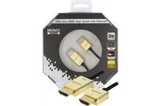 Produktbild för Deltaco ultratunn HDMI-kabel - 3,6mm diameter - 3m