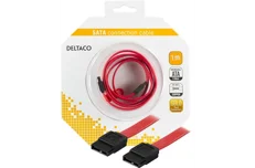 Produktbild för Deltaco SATA/SAS-kabel, rak-rak, 1m