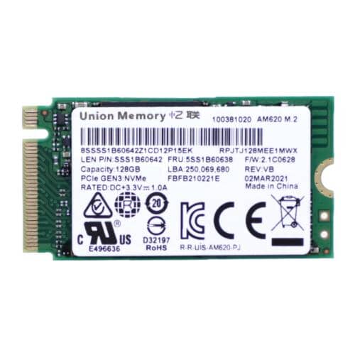 Produktbild för Lenovo UMIS AM620 - 128GB SSD - PCIe 2242 - Renoverad produkt