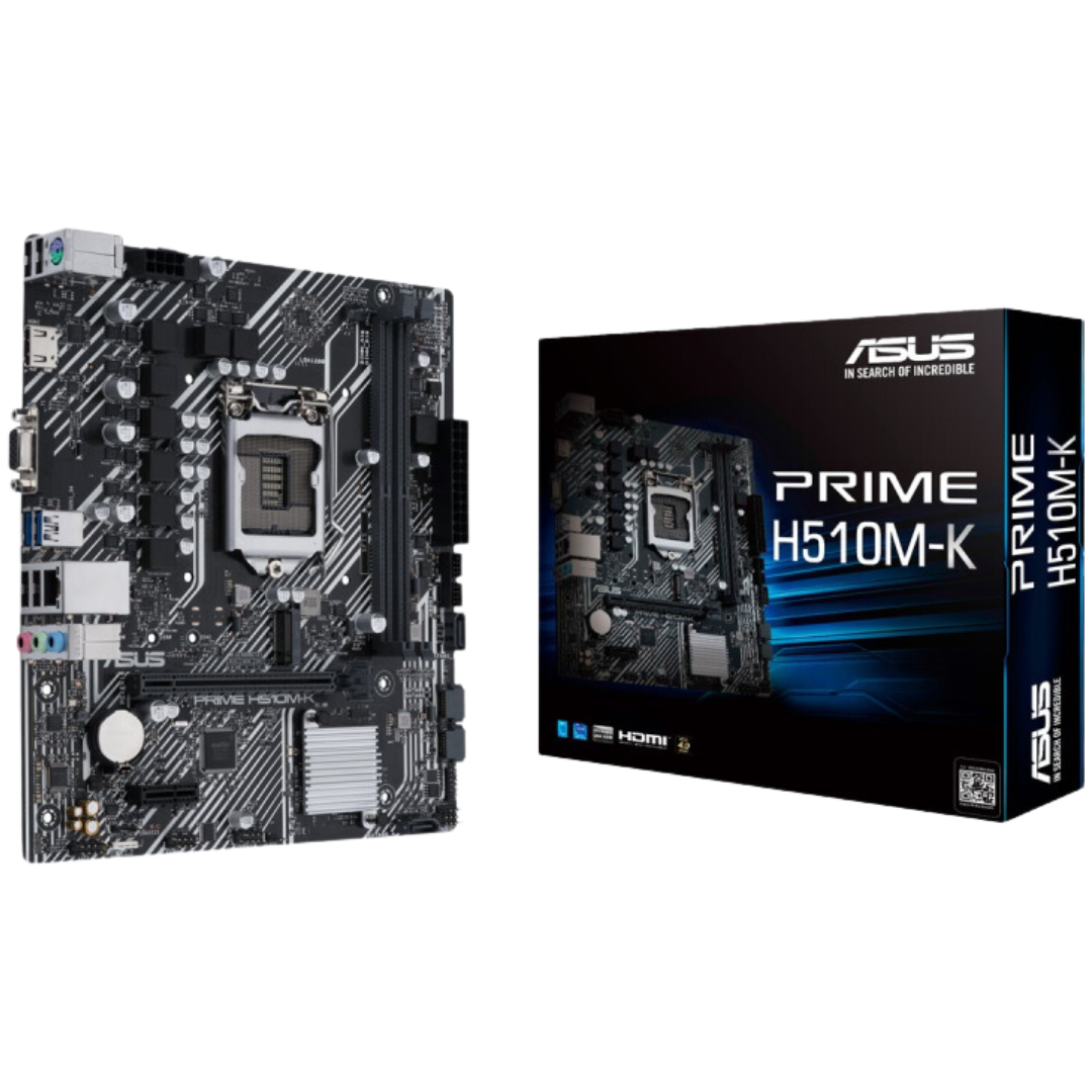 Produktbild för ASUS PRIME H510M-K - mATX - Socket 1200 - Renoverad produkt