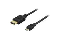 Produktbild för Deltaco HDMI-kabel - HDMI till microHDMI - 4K - Svart - 2m