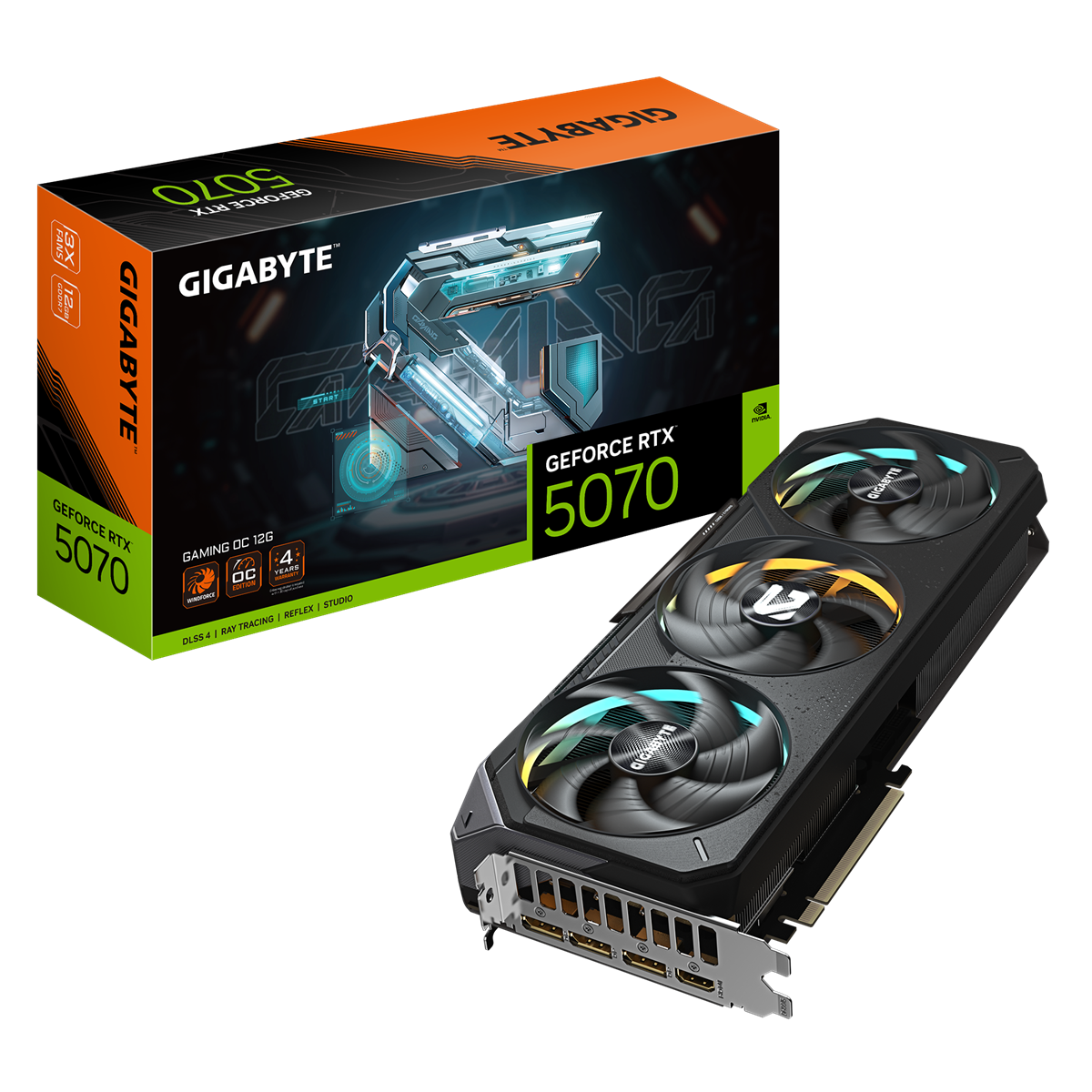 Produktbild för Gigabyte GeForce RTX 5070 GAMING OC 12GB