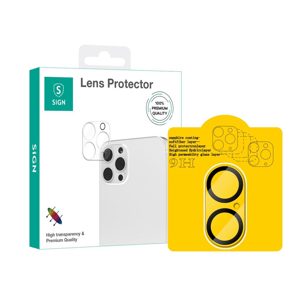 Produktbild för SiGN Tempered Glass linsskydd för iPhone 16 & iPhone 16 Plus