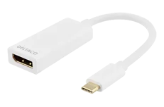 Produktbild för Deltaco USB-C 3.1 till DisplayPort adapter - Vit