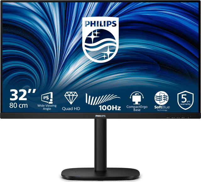 Produktbild för Philips 32" - 2560x1440 - IPS - 4ms - 100Hz