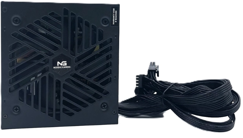 Produktbild för Nordic Gaming Semi modulärt nätaggregat - 1000Watt - 80+ Bronze - ATX 3.1 - PCIe 5.1 - Bulk förp.