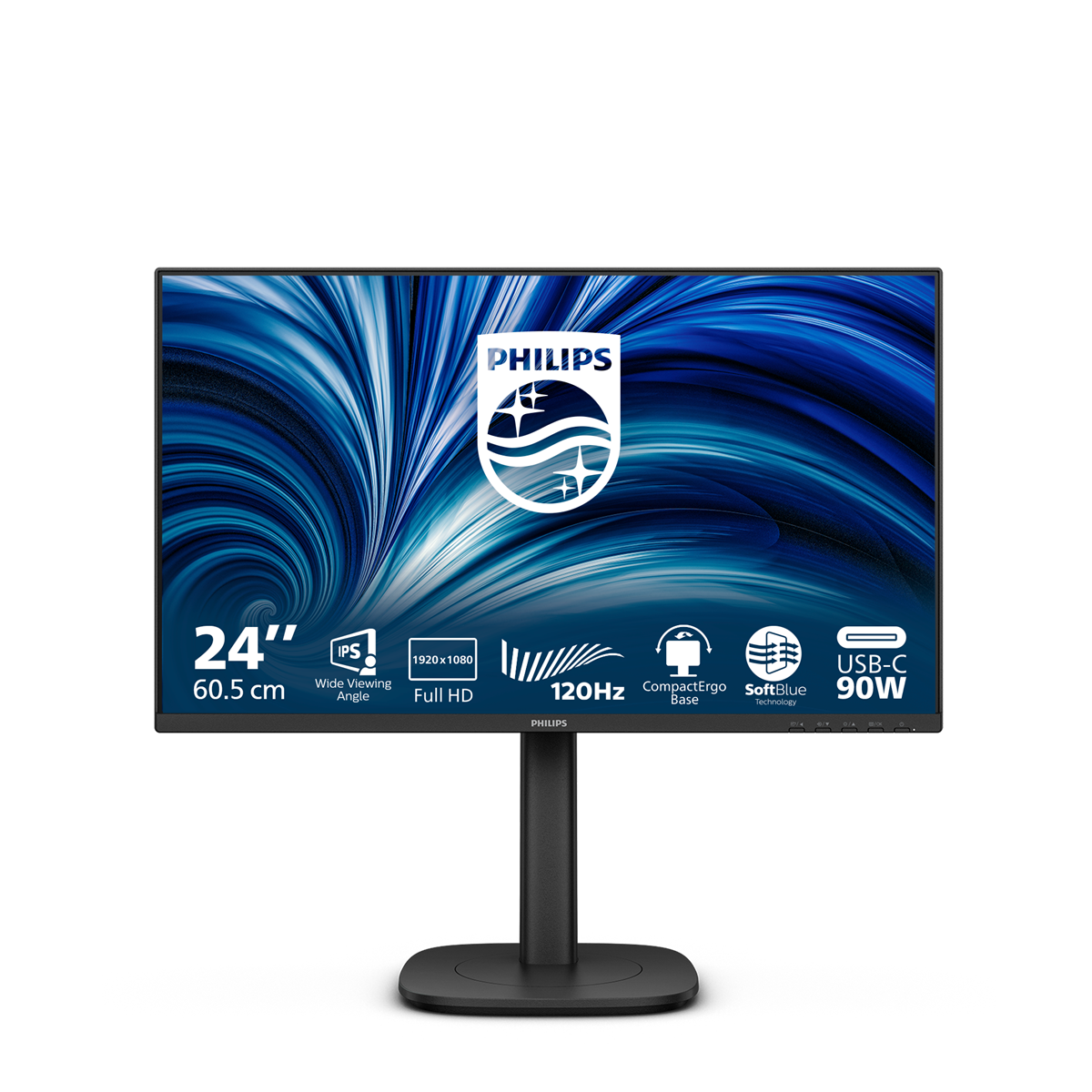 Produktbild för Philips 24B2U3301 - 24" - 1920x1080 - IPS - 4ms - 120Hz