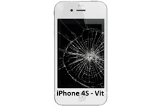 Produktbild för Apple iPhone 4S - Skärm och Glasbyte - Vit