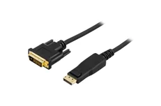 Produktbild för Deltaco DisplayPort till DVI-D monitorkabel - 2m - Svart