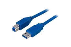 Produktbild för Deltaco USB 3.0 Typ A hane till Typ B hane - 3m - Blå