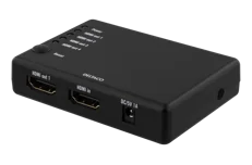 Produktbild för Deltaco HDMI splitter - 1st HDMI in - 4st HDMI ut - 4K - Svart