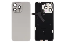Produktbild för Apple iPhone 15 Pro Max - Baksidebyte - Natural Titanium (Glaset)