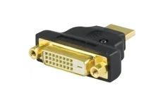 Produktbild för Deltaco HDMI hane till DVI-D hona adapter