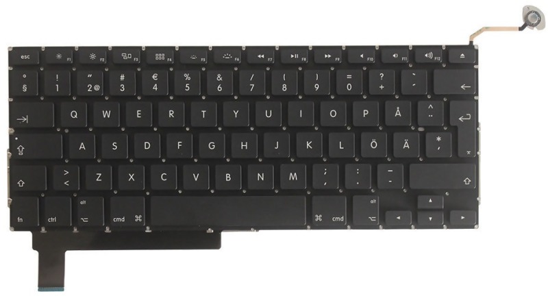 Produktbild för Apple Macbook Pro 13 A1708 (2016-2017) - Tangentbordsbyte - Svenskt - Grade A