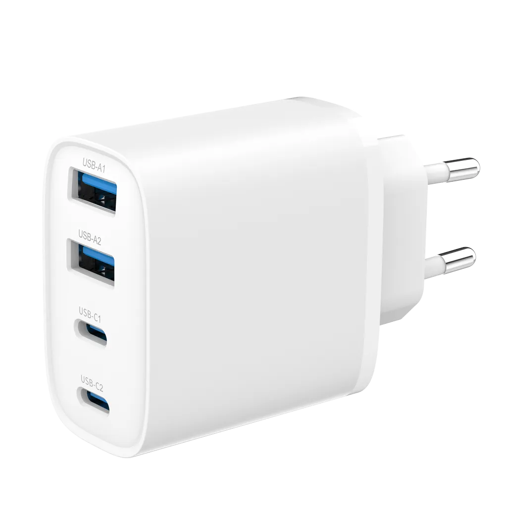 Produktbild för SiGN GaN 40W Fast Charger 2x USB-C/2x USB-A – White
