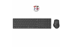 Produktbild för Rapoo 9800M Mus och tangentbordspaket - Bluetooth - Dark Grey