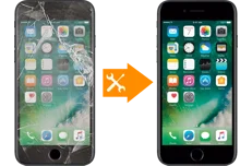 Produktbild för Apple iPhone 7 Skärm och Glasbyte - Org LCD - Svart