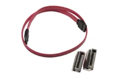 Produktbild för Deltaco S-ATA kabel - 1m - Röd