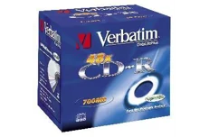 Produktbild för Verbatim CD-R 52X 700MB 10-Pack Jewel Case Print/Ink White
