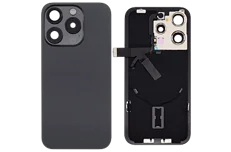 Produktbild för Apple iPhone 15 Pro - Baksidebyte - Svart Titan (Glaset)