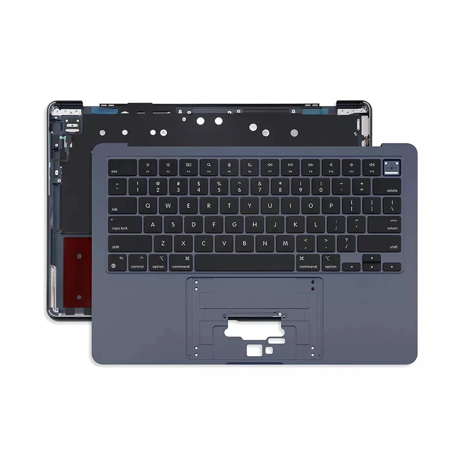 Produktbild för Apple Macbook Air M3 (A3113 / 2024) - Byte av tangentbord och top cover - Midnight - Svenska