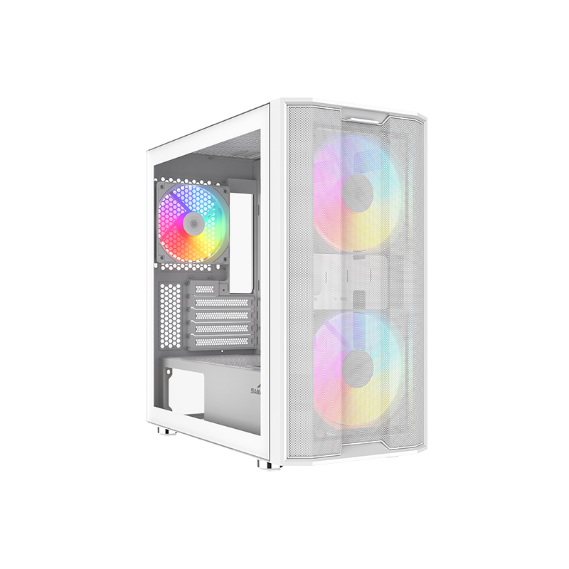 Produktbild för Sama S30 mATX Mid-tower Case - Vit