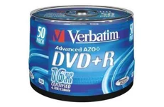 Produktbild för Verbatim DVD+R 16X 4,7GB 50-Pack Spindel
