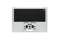 Produktbild för Apple Macbook Pro 14 - A2442 (2021) - Top cover och Tangentbordsbyte - Svenskt - Silver